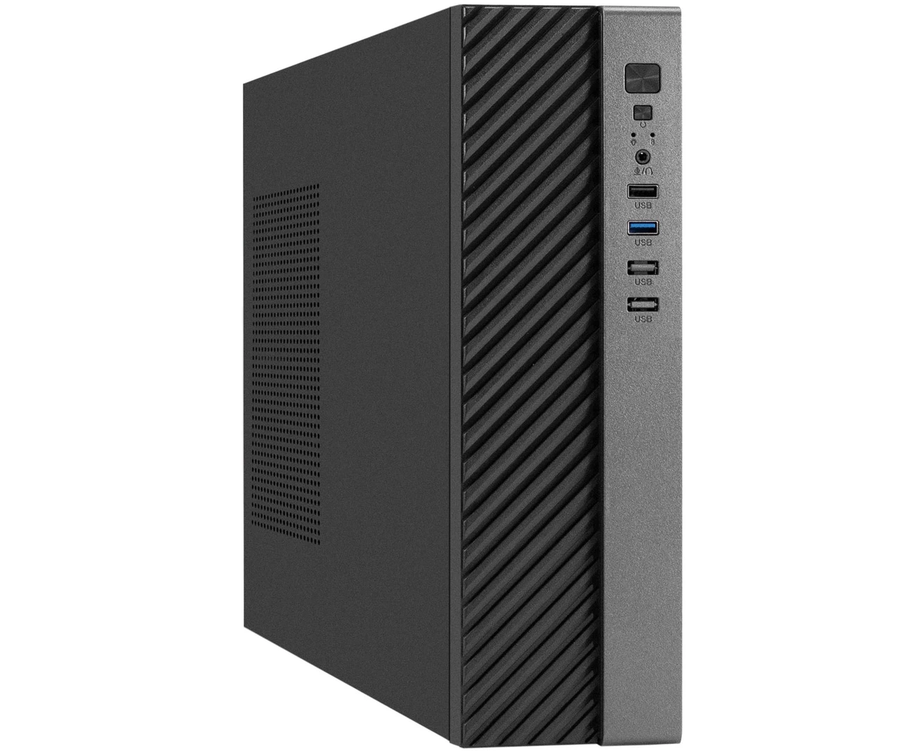 Корпус Exegate MI-302 U EX298790 RUS Desktop (m ATX/mini-ITX, без БП, 1*USB+1*USB3.0, HD аудио, черный)