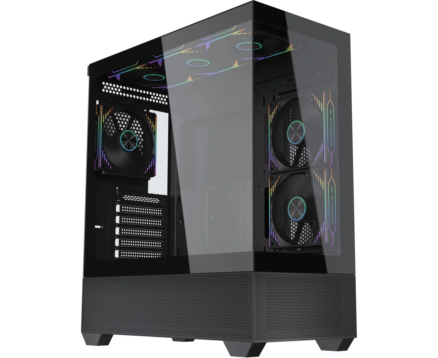 Корпус Accord ACC-EL1 B TG, ATX, Midi-Tower, без БП, черный