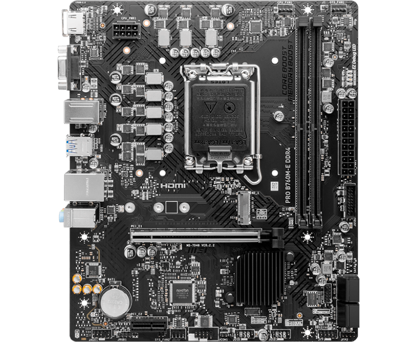 MB s1700 MSI Pro B760 M-E, Intel B760, micro-ATX, 2x DDR5