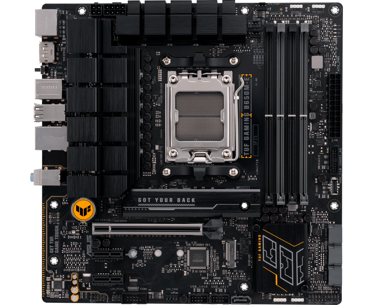 MB s AM5 ASUS TUF GAMING B650 M-E m ATX 4x DDR5 PCI Ex16 2x PCI Ex1 2x M.2 USB-C 2x DP HDMI 2.5 GLAN (90 MB1 FU0-M0 EAY0)