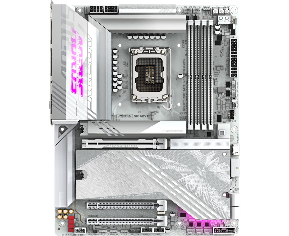 Материнская плата Gigabyte Z890 Aorus Elite X Ice, RTL