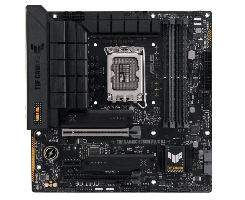 MB s1700 ASUS TUF GAMING B760 M-PLUS m ATX 4x DDR5 2x PCI Ex16 PCI Ex1 2x M.2 USB-C HDMI DP 2.5 GLAN (90 MB1 ES0-M0 EAY0)