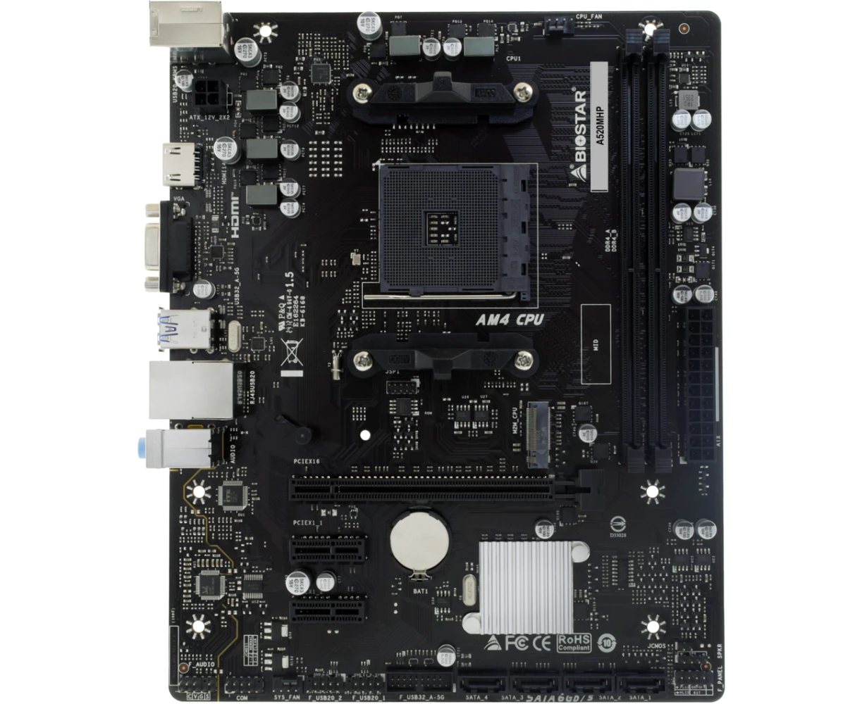 Материнская плата Biostar A520 MHP