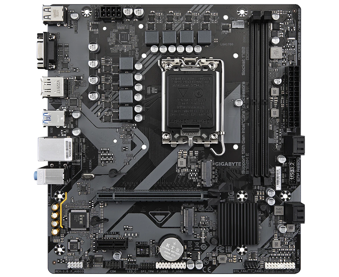 Материнская плата Gigabyte B760 M E rev. 1.0