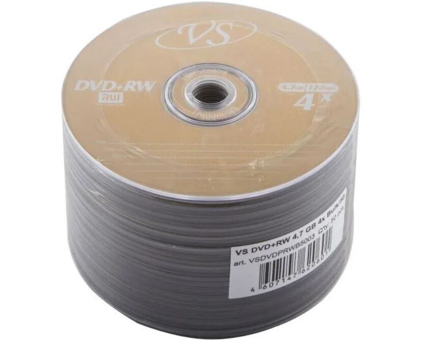 VS DVD+RW 4,7 GB 4x Bulk/50