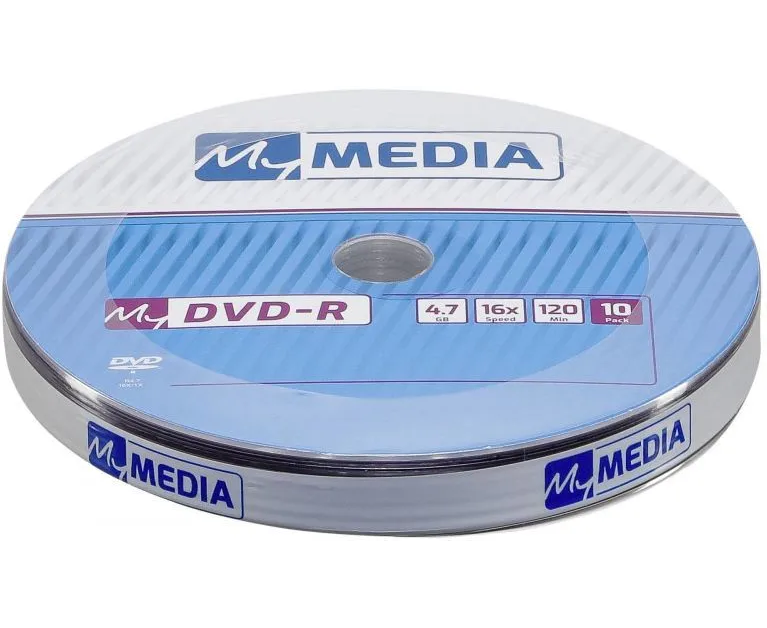 Диск DVD-R My Media (69205) 4.7 Gb 16x Pack wrap (10шт)