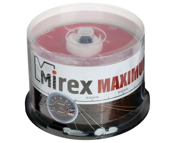Диск CD-RW Mirex (UL121002 A8 B) 700 Mb, 12х, Cake Box (50), (50/300)