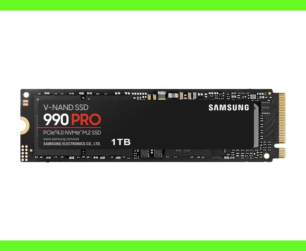 SSD Samsung 990 PRO MZ-V9 P1 T0 BW 1 TB, M.2(22x80mm), NV Me 2.0, PC Ie 4.0 x4, V-NAND TLC, R/W 7450/6900 MB/s