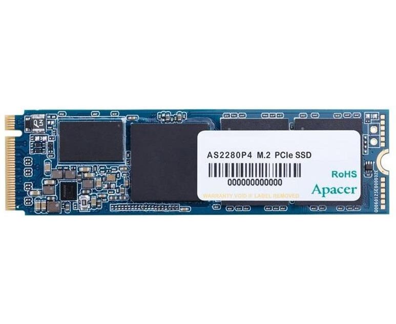 SSD Apacer AS2280 P4 AP1 TBAS2280 P4-1 M.2 2280 1 TB PC Ie Gen3x4 with NV Me, 3000/2000, IOPS 215/390 K, MTBF 1.5 M, 3 D TLC, 800 TBW, 0,73 DWP