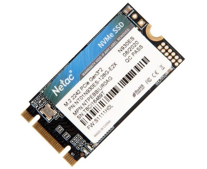 SSD Netac M.2 2242 N930 ES NV Me PC Ie 128 GB NT01 N930 ES-128 G-E2 X