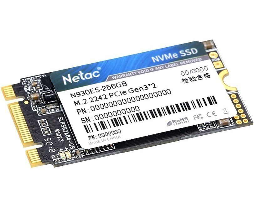 SSD Netac M.2 2242 N930 ES NV Me PC Ie 256 GB NT01 N930 ES-256 G-E2 X