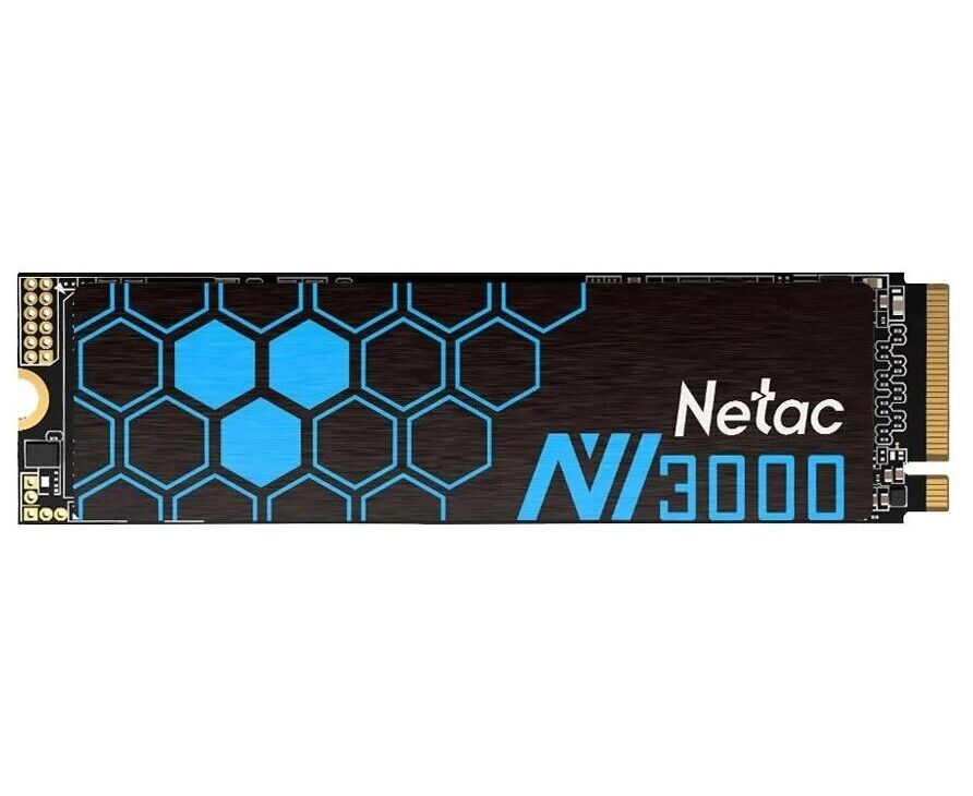 Внутренний SSD Netac 250 GB NV3000, PC Ie x4, R/W - 3000/1400 MB/s, (M.2), 2280, TLC 3 D NAND