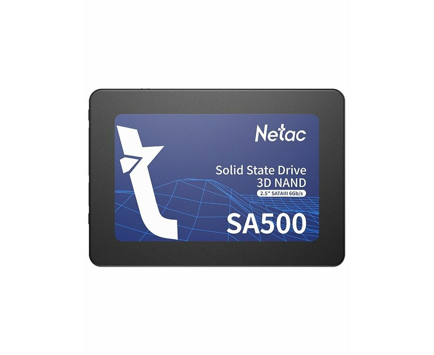 Внутренний SSD Netac 128 GB SA500, SATA-III, R/W - 500/400 MB/s, 2.5", 3 D NAND