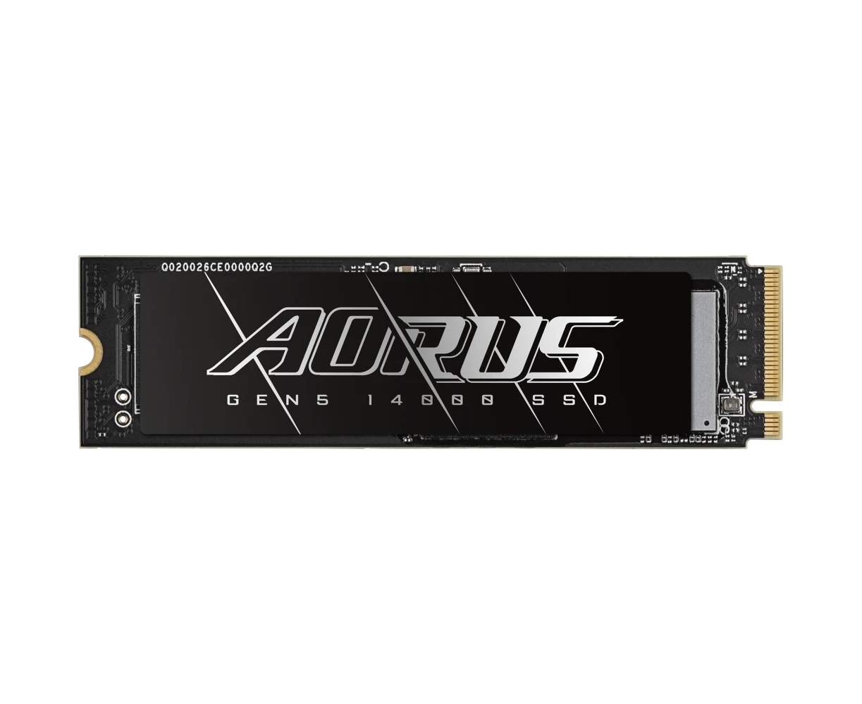 SSD Gigabyte Aorus Gen5 14000 AG514 K4 TB 4 TB M.2 2280 PCI-Express 5.0x4, NV Me 2.0, 3 D TLC NAND, Phison PS5026-E26