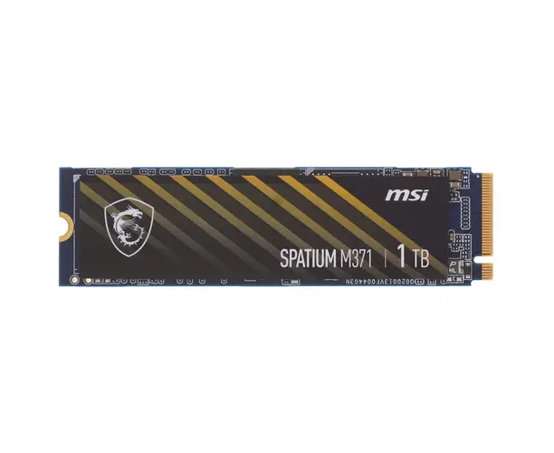 SSD 1 TB M.2 NV Me MSI Spatium M371 (S78-440 L870-P83) (PC Ie 3.0, R/W 2350/1700 Mb/s, TBW 210)