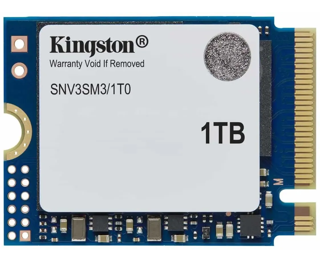 SSD Kingston NV3 SNV3 SM3/1 T0, 1000 GB, M.2(22x30mm), NV Me, PC Ie 4.0 x4, 3 D TLC, R/W 6000/4000 MB/s, TBW 320, DWPD 0.2