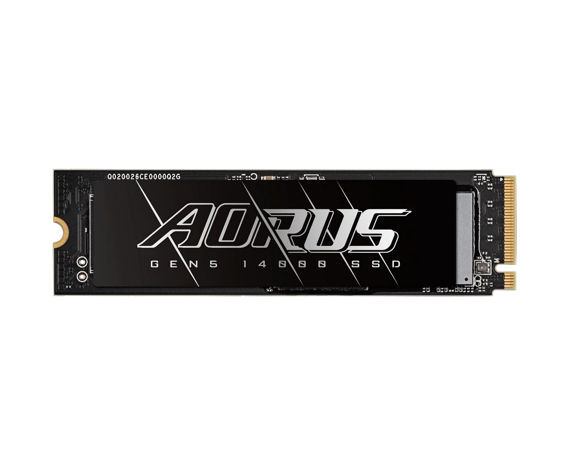 SSD Gigabyte Aorus Gen5 14000 AG514 K1 TB 1 TB M.2 2280 PCI-Express 5.0x4, NV Me 2.0, 3 D TLC NAND, Phison PS5026-E26, TBW 700