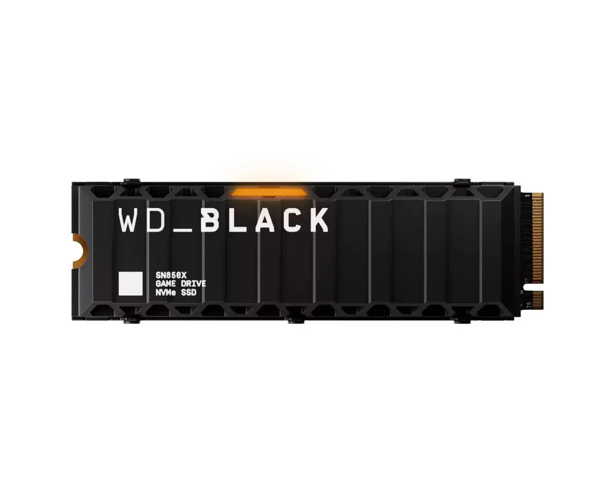SSD WD Black SN850 X (WDS400 T2 XHE) 4 TB, M.2 2280, PCI-E 4x4, R/W - 7300/6300 MB/s TLC 3 D NAND With Heatsink