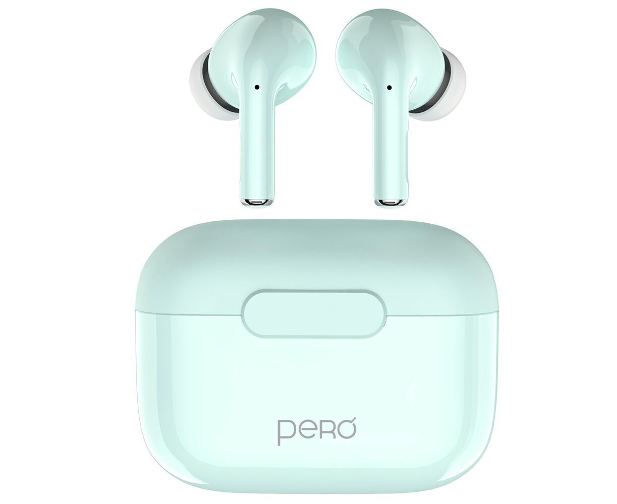 Беспроводные наушники PERO TWS06 COMFORT Light green