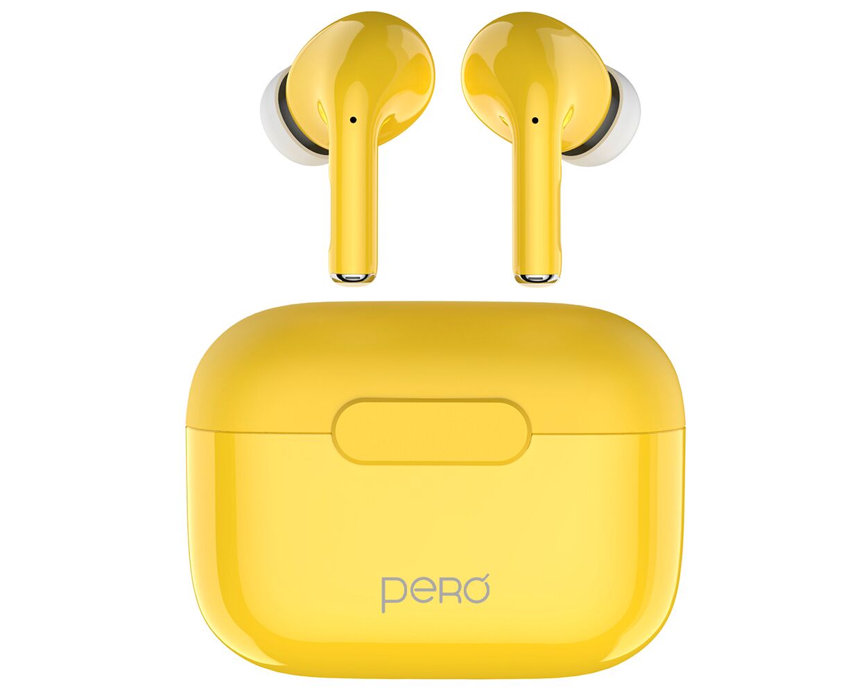 Беспроводные наушники PERO TWS06 COMFORT Yellow