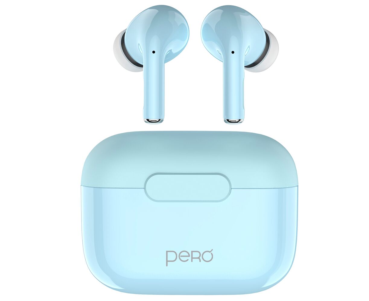 Беспроводные наушники PERO TWS06 COMFORT Light blue