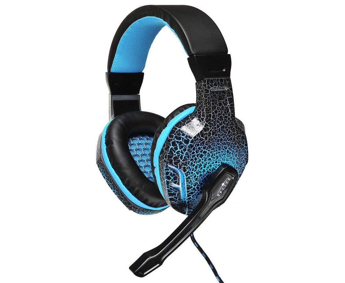 Наушники с микрофоном Oklick HS-L400 G ZEUS черный (NO-3000 LED)