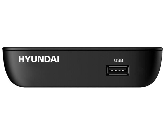 Ресивер DVB-T2 Hyundai H-DVB460 черный DVB-C, DVB-T, DVB-T2