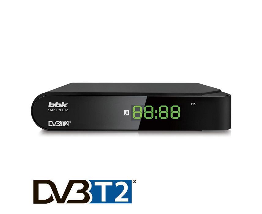 Ресивер DVB-T2 BBK SMP027 HDT2 черный