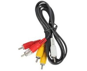 Кабель аудио-видео Ningbo 3х RCA (m)/3х RCA (m) 1м черный (JAAC027-1)