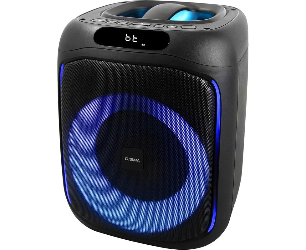 Минисистема Digma D-MC1700 черный 30 Вт FM USB BT micro SD (D-MC1700)