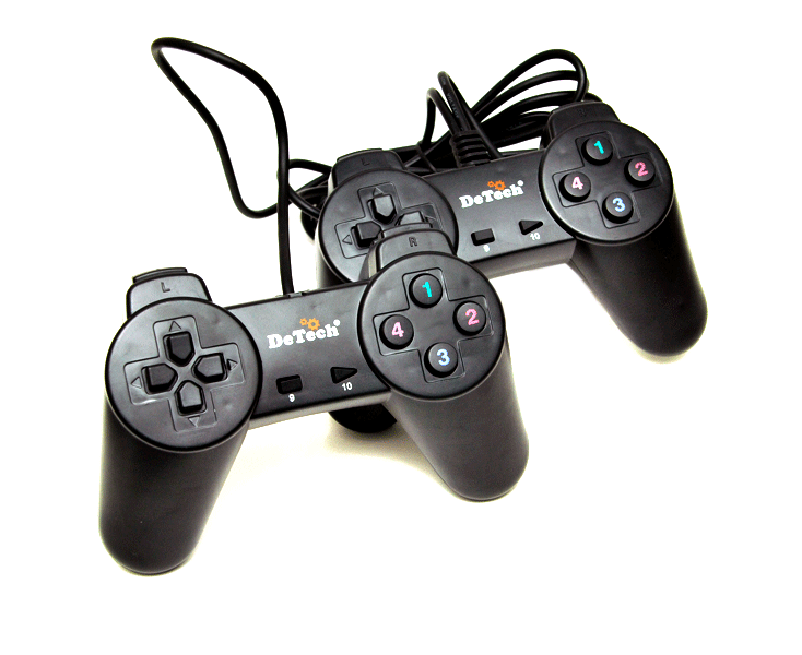 Геймпад De Tech NS 3211черный двойной 1,8м