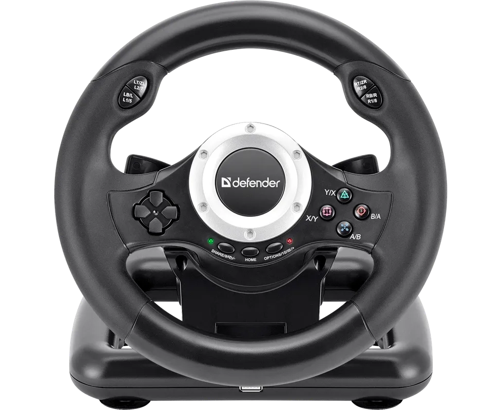 Руль DEFENDER Turbo Pro для PC, PS3, PS4, Xbox Series X, Series S, One, Nintendo Switch (64291)