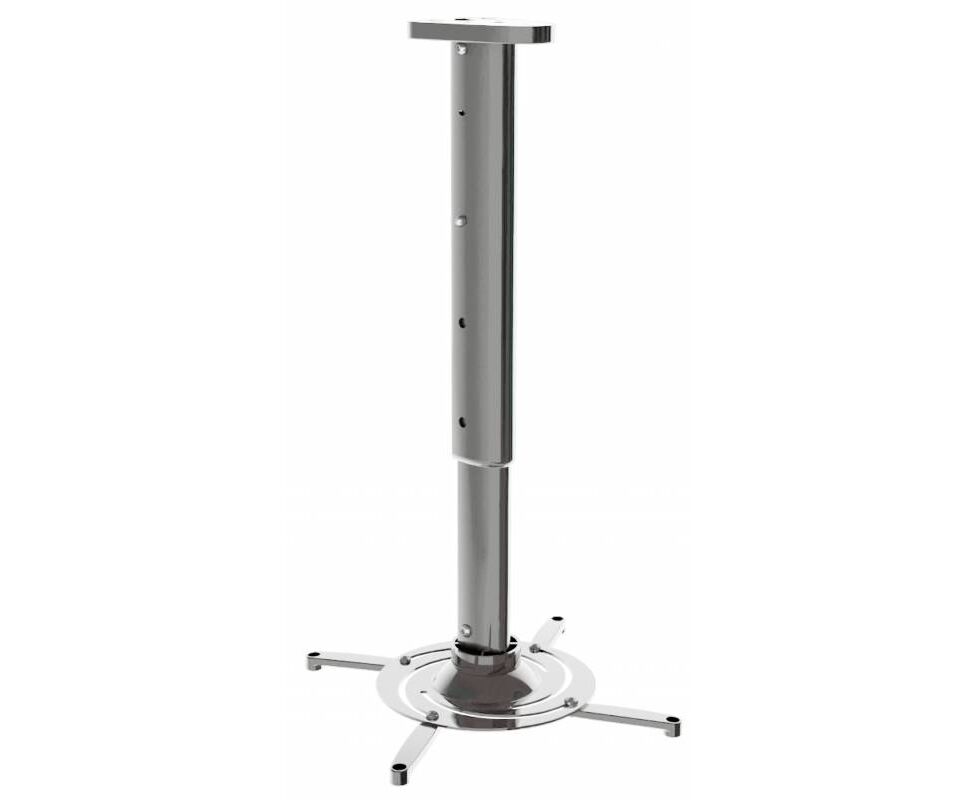 Кронштейн для проектора Cactus CS-VM-PR05 L-AL серебристый макс.10кг потолочный поворот и наклон