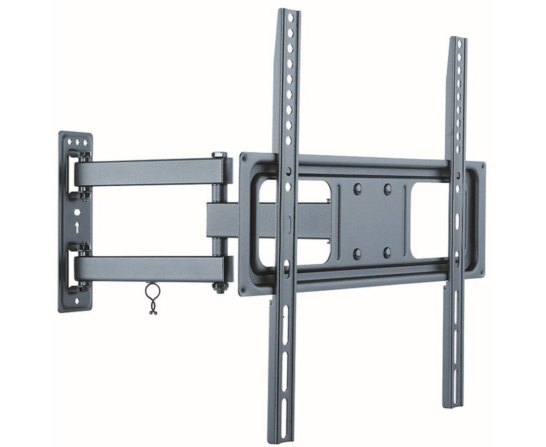 Кронштейн для телевизора Ultramounts UM 872 черный 32"-55" до 35кг поворотно-выдвижной и наклонный