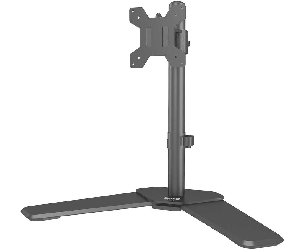Кронштейн для мониторов ЖК Buro M071 черный 15"-32" макс.8кг крепление к столешнице поворот и наклон