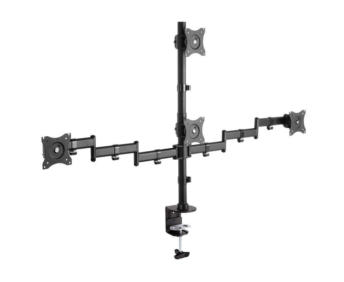 Кронштейн для мониторов Arm Media LCD-T16 черный 15"-32" макс.40кг настольный поворот и наклон верт.перемещ.