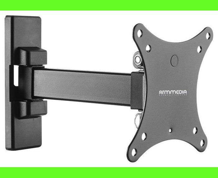 10"-32" Кронштейн Arm Media MARS-1 Наклонно-поворотный Черный макс.20кг VESA: 100x100