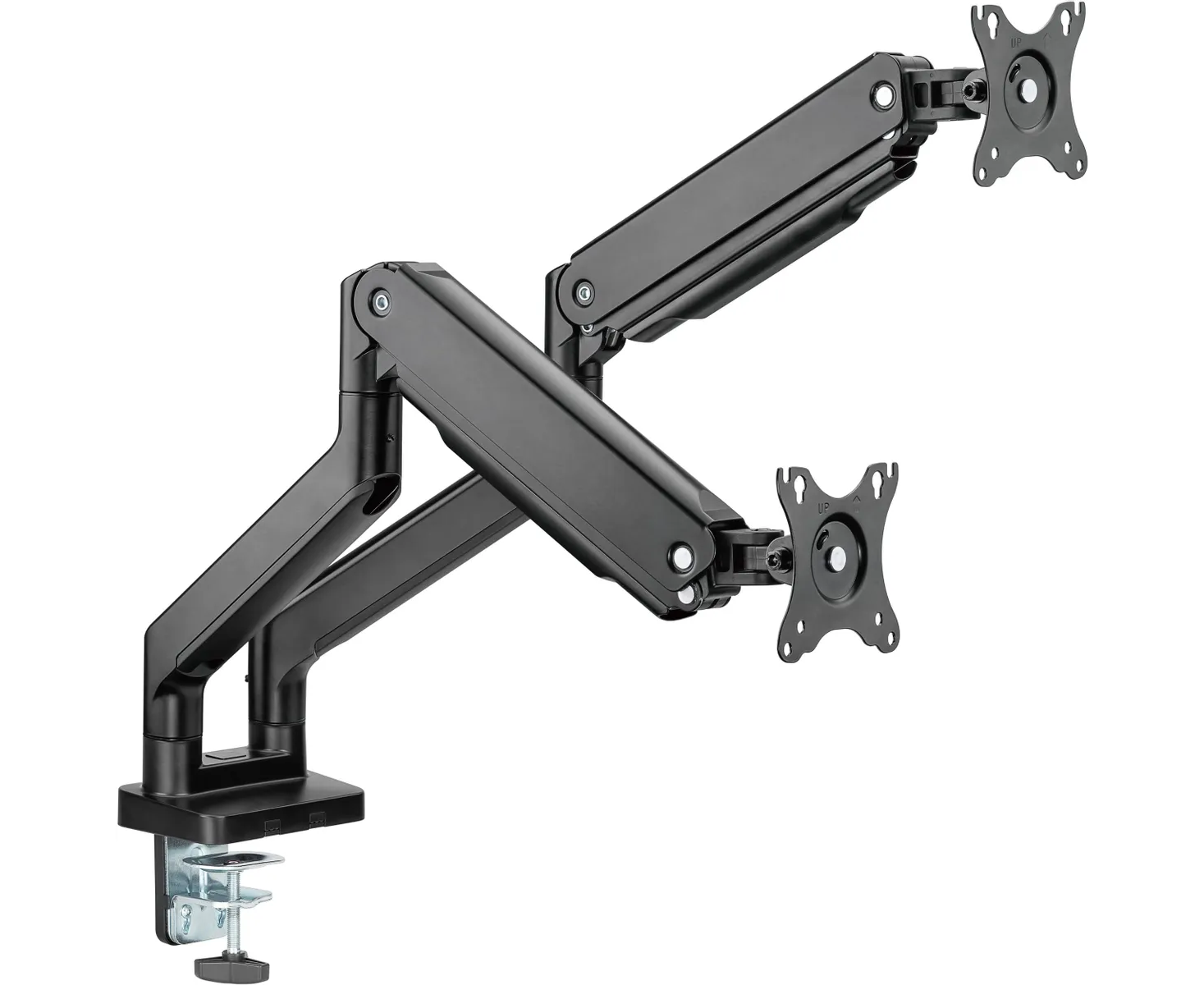 Кронштейн для мониторов Ultramounts UM 731 черный 17"-35" макс.16кг крепление к столешнице поворот и наклон