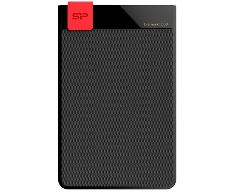 HDD ext 2.5" 1.0 TB USB3.1 Silicon Power Diamond D30, чёрный (SP010 TBPHDD3 SS3 K)