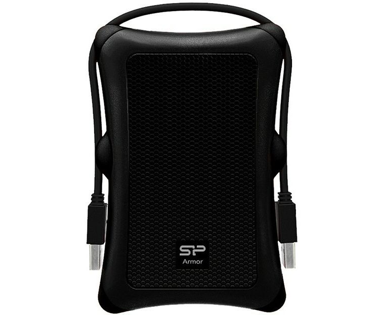 Внешний HDD Silicon Power Armor A30 (SP010 TBPHDA30 S3 A), 1 TB 2.5", USB 3.2, Черный