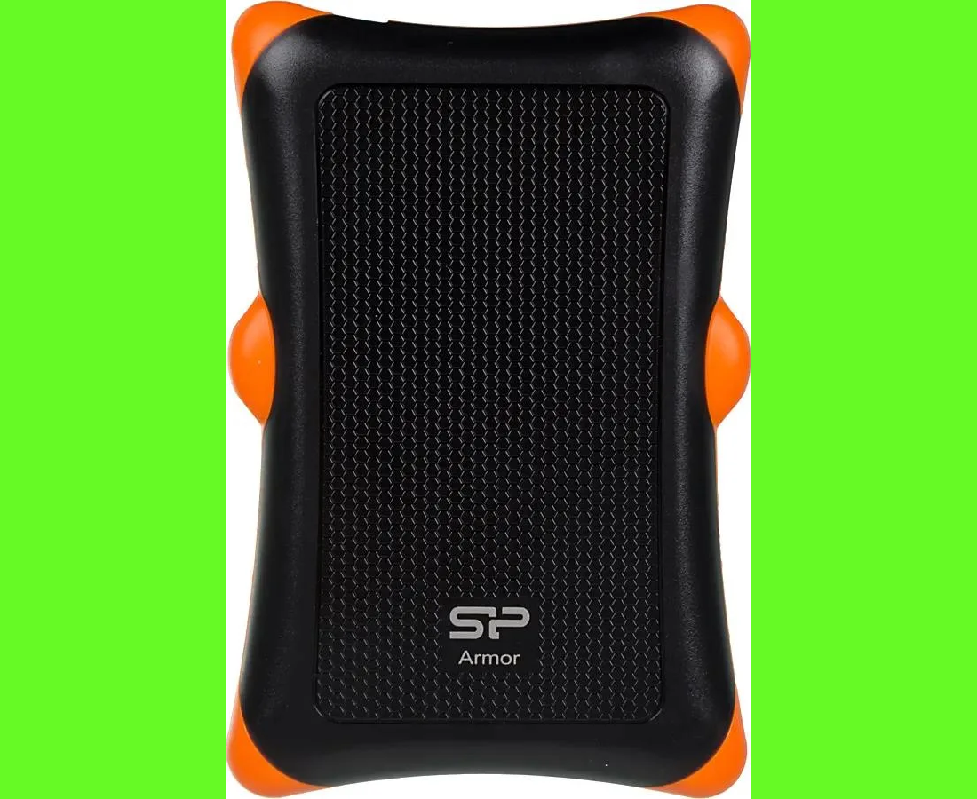 HDD ext 2.5" 1.0 TB USB3.0 Silicon Power Armor A30, ударопрочный, чёрный/оранжевый (SP010 TBPHDA30 S3 K)