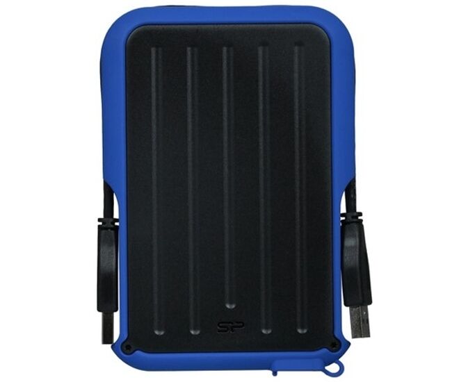 Внешний HDD Silicon Power Armor A66 SP020 TBPHD66 SS3 B 2 TB, 2.5", USB 3.2, Синий