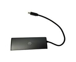 Разветвитель USB-C Digma HUB-4 U2.0-UC-B 4порт. черный