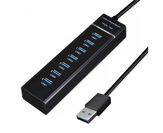 USB-Хаб (концентратор) KS-is KS-568 7 x USB 2.0 F в USB 3.0 Type A M с БП