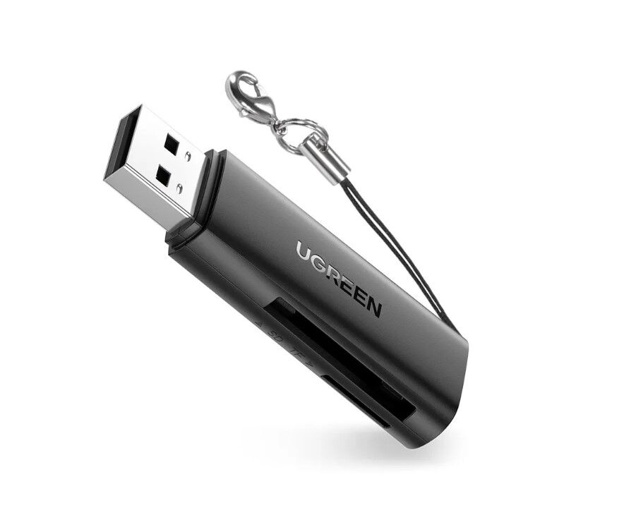 Кардридер U Green CM264 (60722) USB3.0 Multifunction Card Reader черный