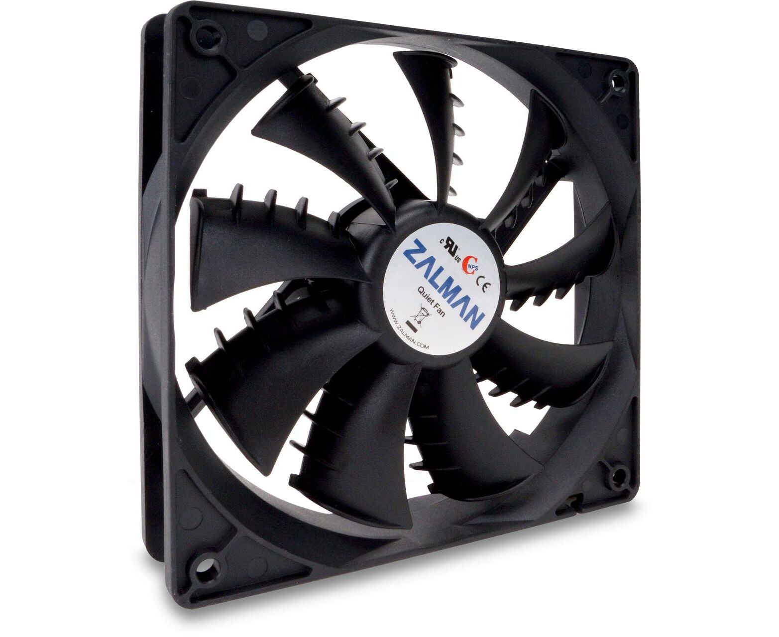 Вентилятор 120мм Zalman Quiet Fan (ZM-F3), 120x120x25mm, 900/1800rpm, 20/34d BA, Sleeve Bearing (SB), 3pin, антивибрационный силиконовый крепеж ZM-SP1