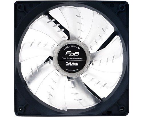 Вентилятор 120мм Zalman Shark"s Fin Quiet FDB Fan (ZM-F3 FDB-SF), 120x120x25mm, 1200rpm, 20/23d BA, Fluid Dynamic Bearing (FDB): 150 K hours, 3pin, антивибрационный силиконовый крепеж ZM-SP1
