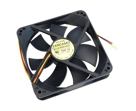 Вентилятор 80 мм Gembird FANCASE-4, 80x80x25, 4 pin PWM, 2600 rpm, 27 d BA, 20 CFM, втулка (sleeve), MTBF: 30000 часов, длина провода 30 см