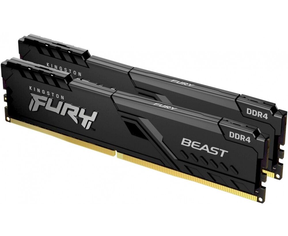 RAM Kingston 16 GB (Kit of 2) DDR4-3200 PC4-25600 Fury Beast Black KF432 C16 BBK2/16 CL16 DIMM