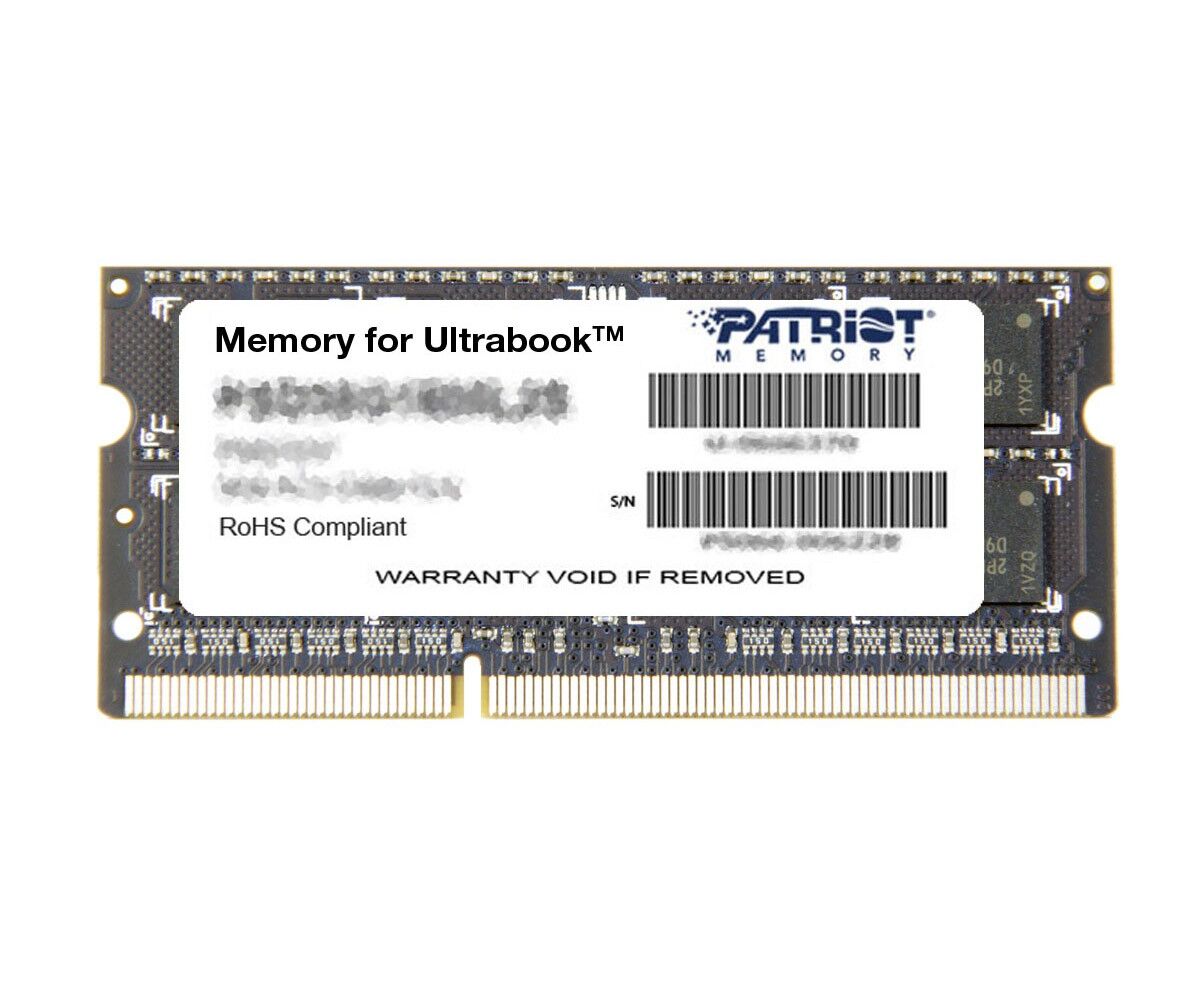 RAM SO-DIMM 8 GB DDR3-1600 PC3-12800 Patriot Signature, CL11, LV 1.35 V, retail (PSD38 G1600 L2 S)